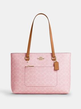🎀 Coach Station Tote Powder Pink NWT Sold Out Trending Rare